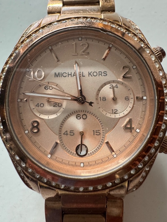 Women’s rose gold Michael Kors watch